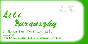 lili muranszky business card